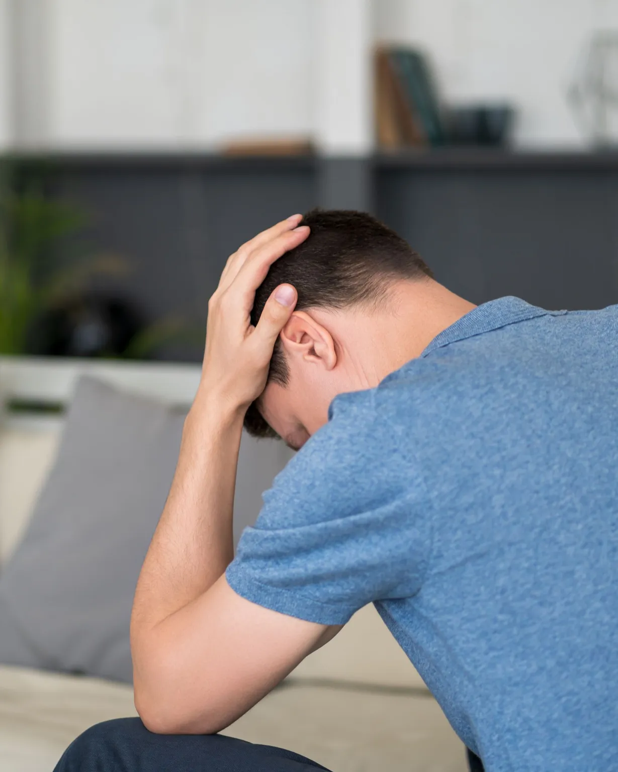 Chiropractor relieving tension headache and neck tension in Lenexa, Kansas