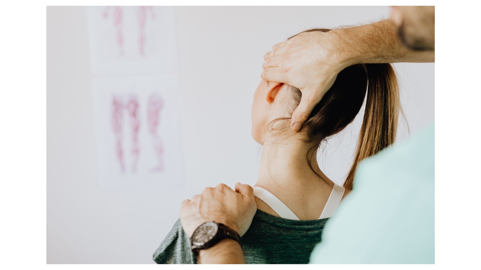 Dr. Christopher On performing gentle cervical chiropractic adjustment for neck and shoulder pain relief in Lenexa, KS