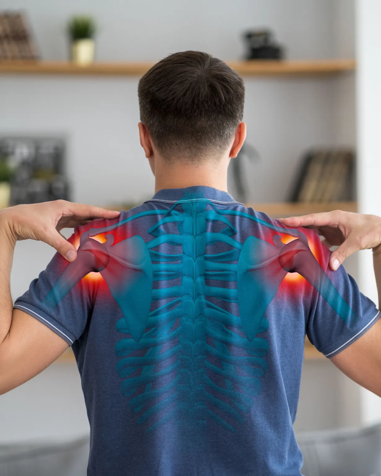 Chiropractor treating shoulder pain and rotator cuff injury in Lenexa, Kansas