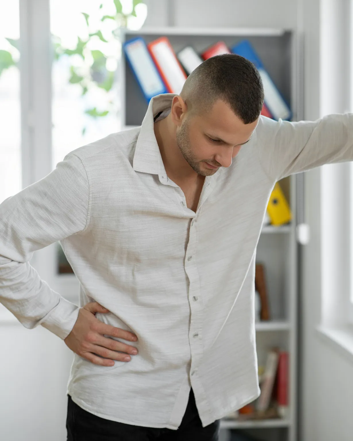 Doctor restoring balance and treating vertigo symptoms in Lenexa, KS